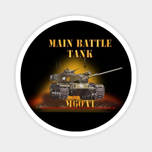 Main Battle Tank - M60A1 w Fire- Right Face X 300 Magnet